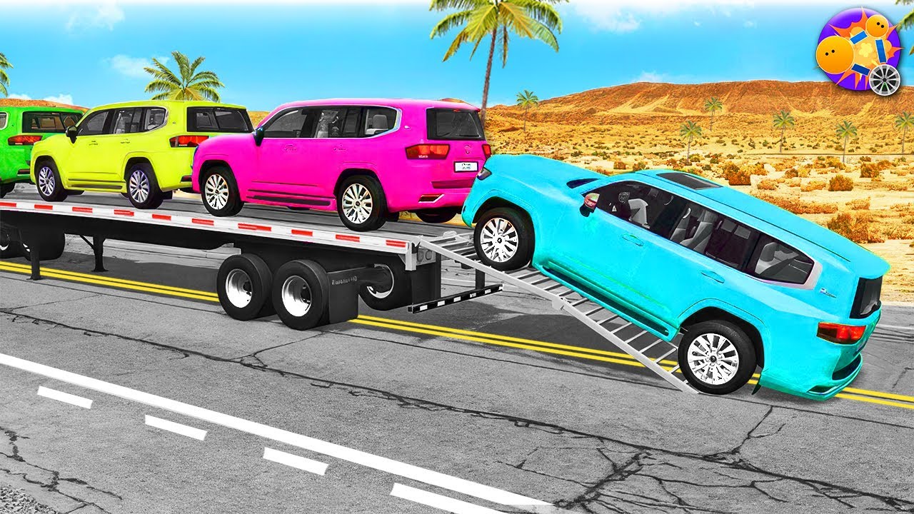 Fully Loaded Truck vs Speed Bumps – Cargo Crash Physics Test (BeamNG.Drive) #4 🏁