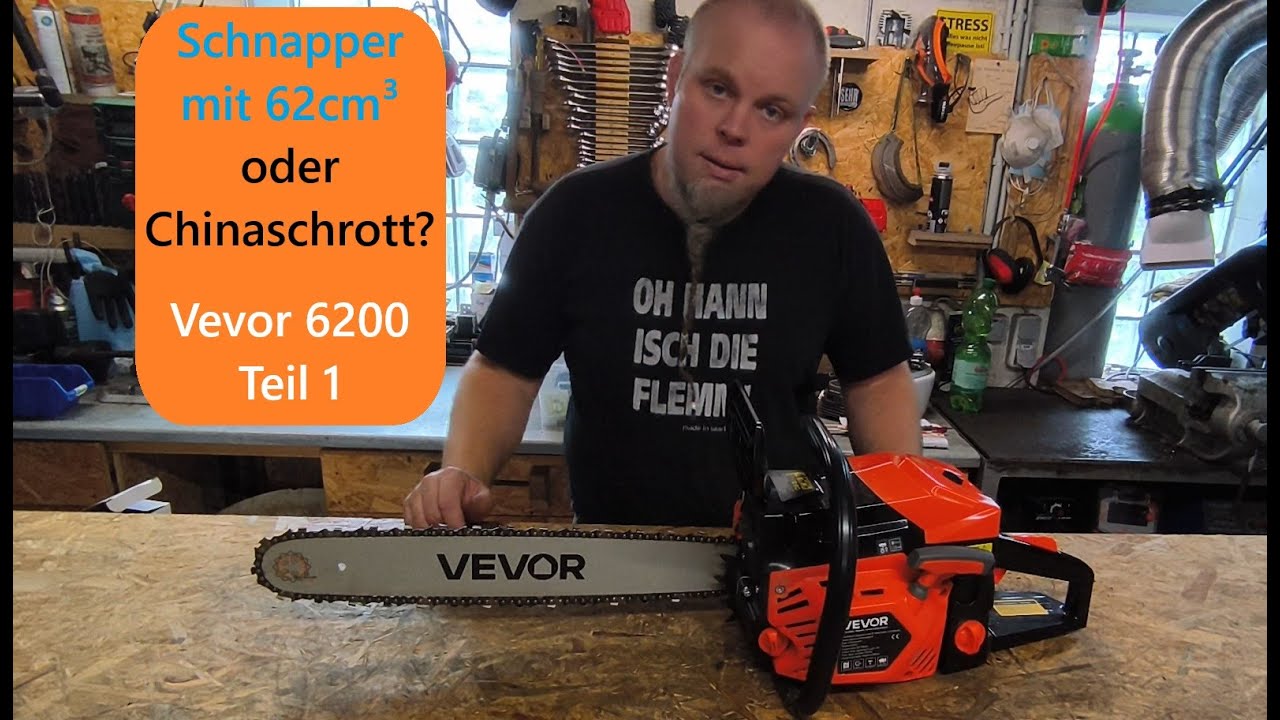 Vevor 6200 Benzin Kettensäge, starke & günstige Säge von eBay / Amazon Teil 1: Unboxing & Qualität