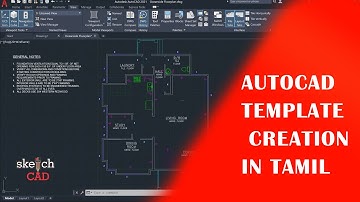 Autocad Attributes creation and save as template in Tamil