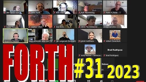 FORTH 2020 ZOOM meeting #31-21.Jan.2023