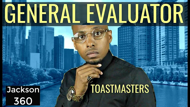 Being General Evaluator with Toastmasters #toastma...