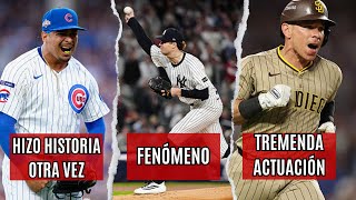 Resumen MLB: Palencia hace historia otra vez, Luis Arráez y Padres se despiden, Yankees avanzan