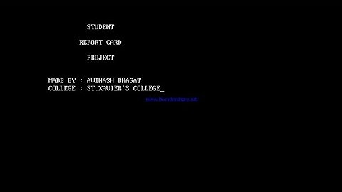 Student Marksheet Project In C++