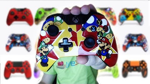 NEW AMAZING CUSTOM SUPER MARIO CONTROLLER!! - Custom Controller Unboxing From @ControllerModz