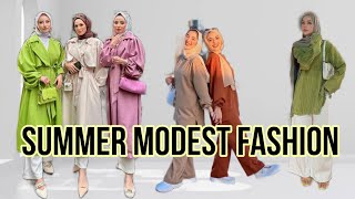 Stylish Summer Hijab Outfit Ideas | Modest Dressing | Ara Malik