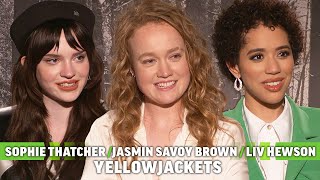 Yellowjackets Season 2 Interview: Jasmin Savoy Brown, Liv Hewson, Sophie Thatcher