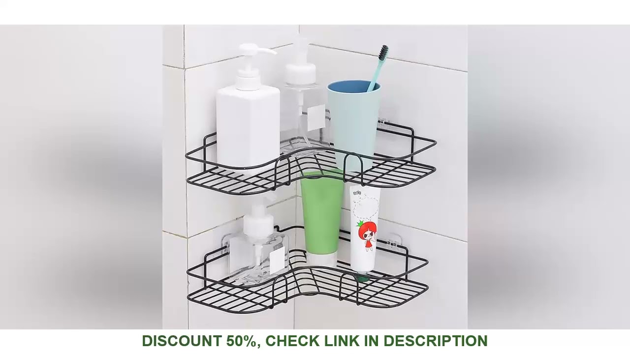 Iron Triangle Rack For Kitchen Bathroom Storage Rack Thickened Love Corner Rack Storage Rack Durable