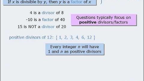 1. GRE Lesson: Introduction to Divisibility