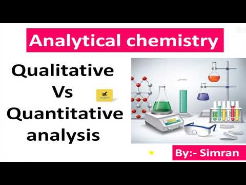 Qualitative Vs Quantitative Analysis|Analytical Chemistry|chem point|by:-simran|