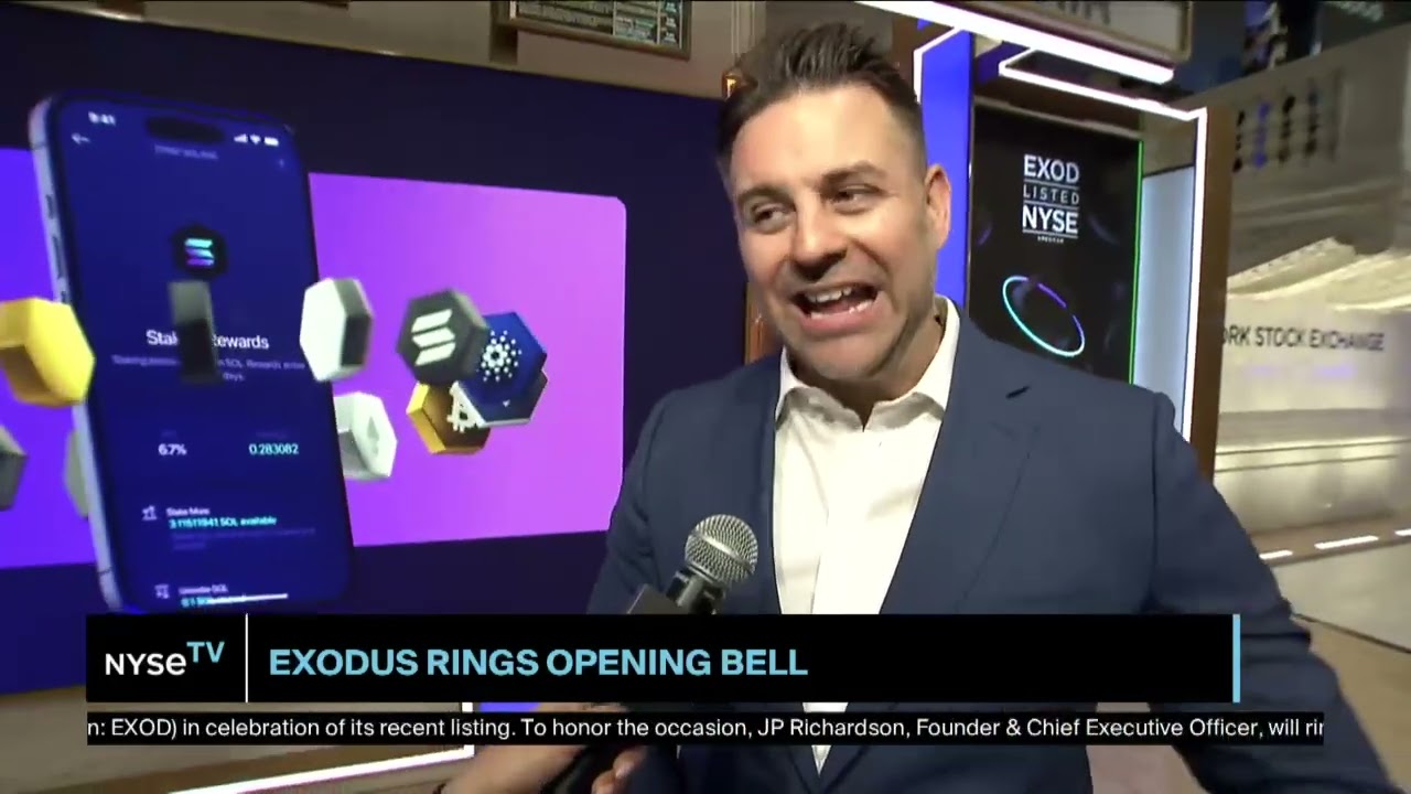 JP Richardson, CEO of Exodus, Joins NYSE TV Live