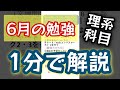 6月の勉強法を1分でまとめました【理系編】#Shorts