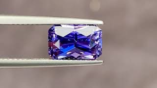 000002 - Ceylon Sapphire – Blue-ish Purple – Rectangle – 4.13 Carats