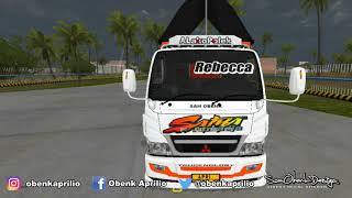 Mod BUSSID CANTER Muhklas WSP RSM | Review Livery REBECCA WHITE TERRYTORY :p