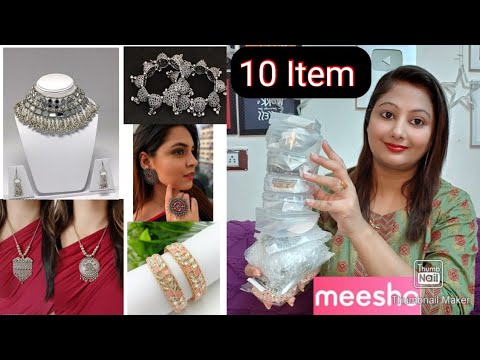 Meesho Jewellery Haul Starting Rs 78 |Meesho Best Navratri Oxidised ...