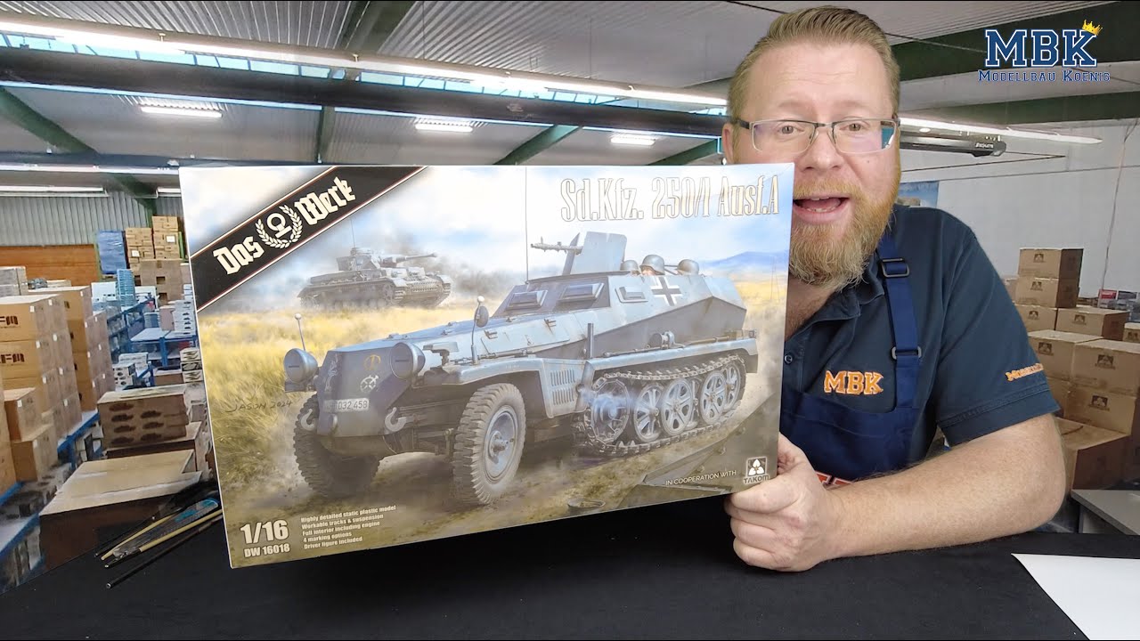 MBK packt aus SPEZIAL - 1:16 Sd.Kfz. 250/1 Ausf. A (Das Werk DW16018)