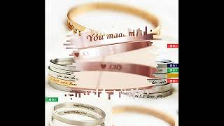 オリジナル刻印ステンレスブレスレット☆ 両面刻印可能