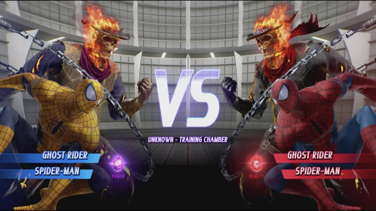 Gold Spider-man and Ghost Rider vs Spider-man and Ghost Rider - MARVEL ...