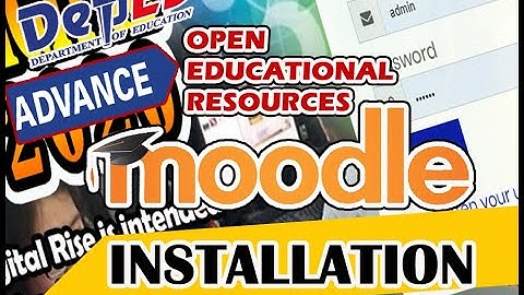 DepEd ADVANCED OER | BITNAMI MOODLE 3.6.2-0 INSTALLATION