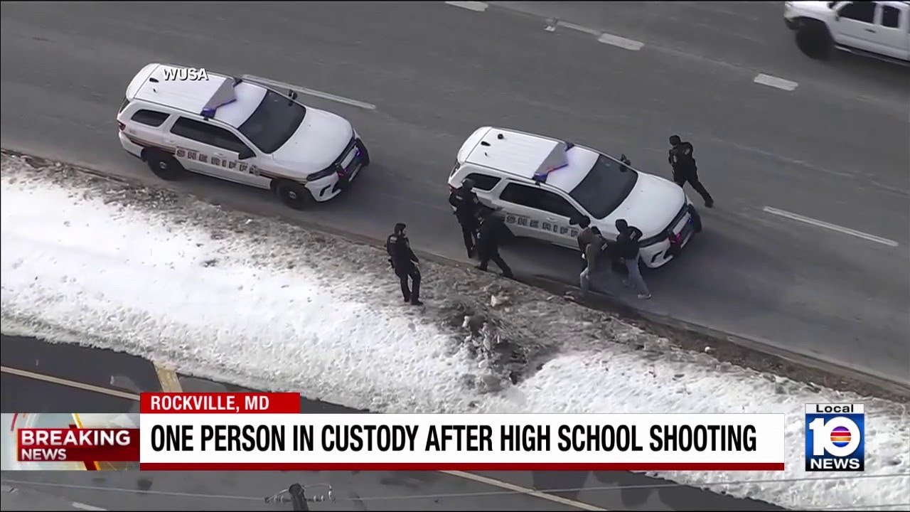 1 shot at high school in Rockville, Maryland