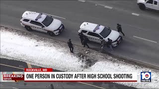 1 shot at high school in Rockville, Maryland