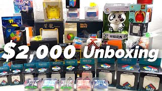 EPIC $2000 UNBOXING + SPEEDCUBESHOP TOUR