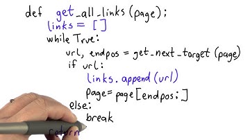Finishing Get All Links Solution - Intro to Computer Science