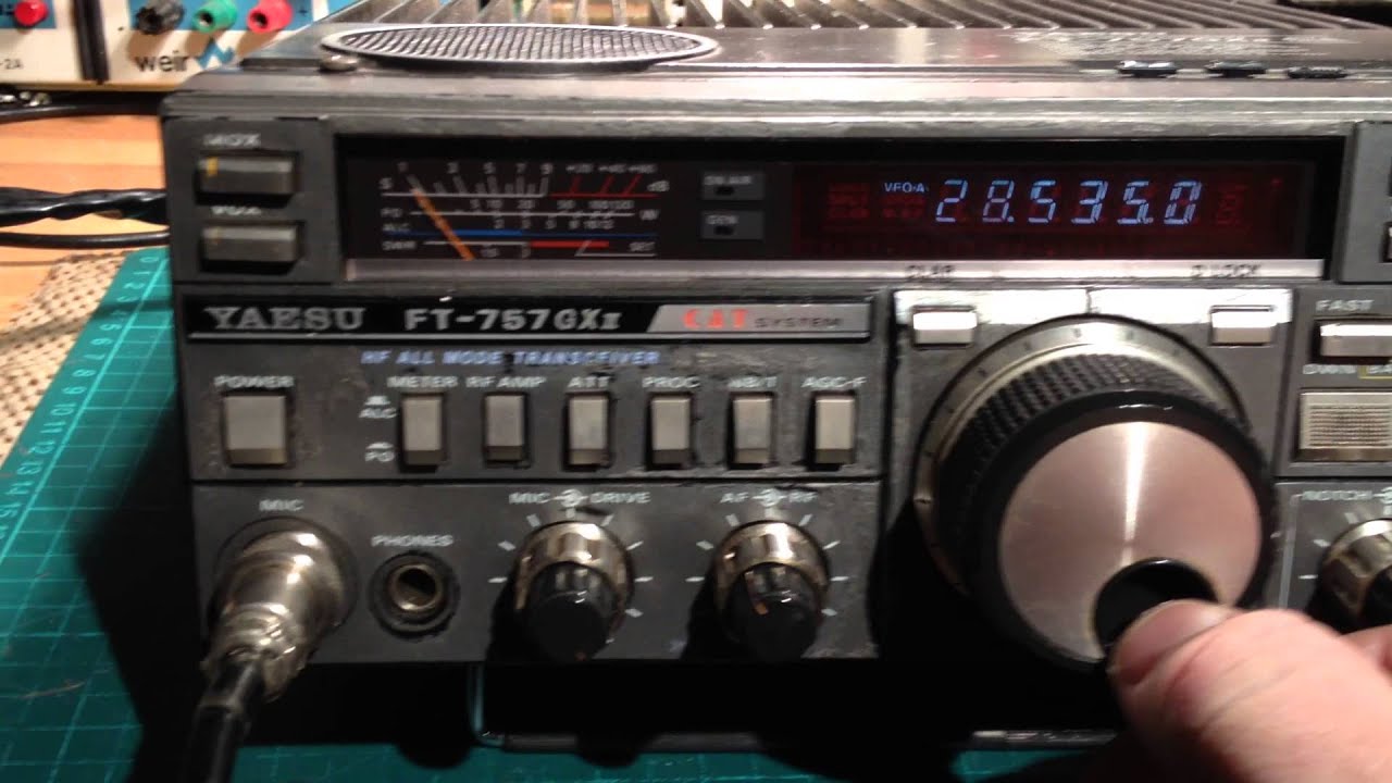 Yaesu FT-757 GXII alignment by M1APC - YouTube