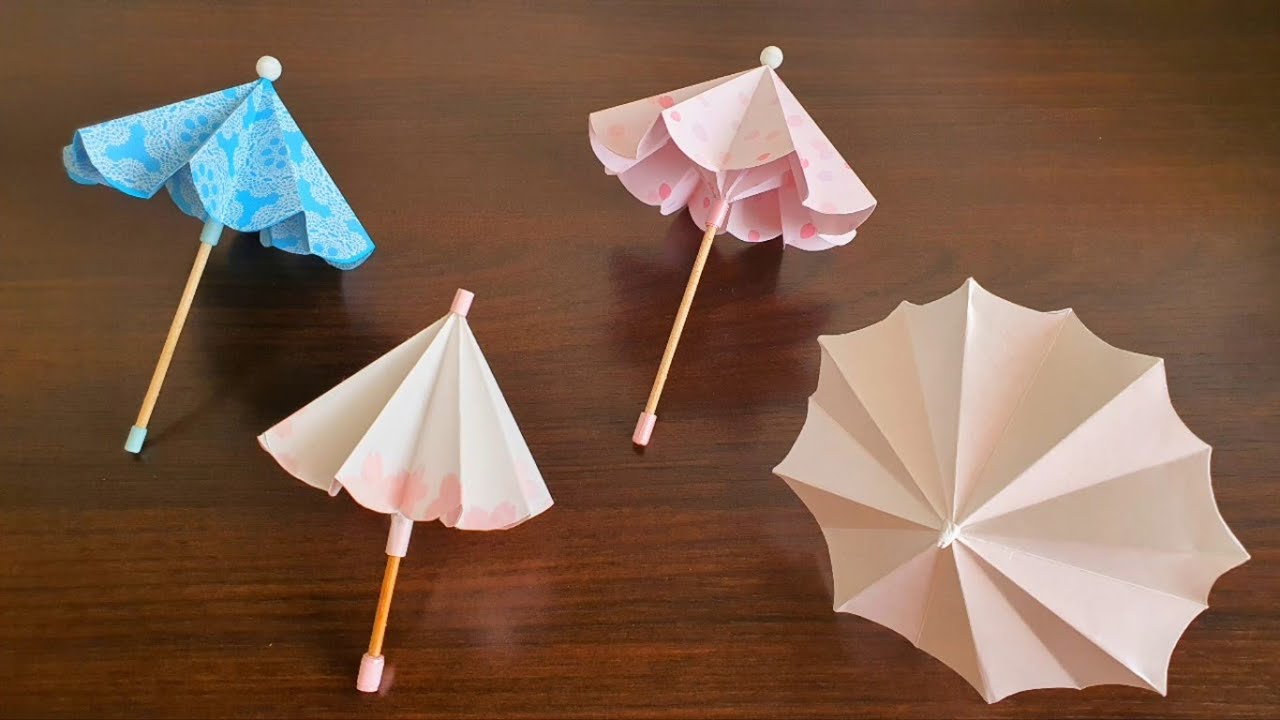 Origami Online:Guarda chuva que abre e fecha