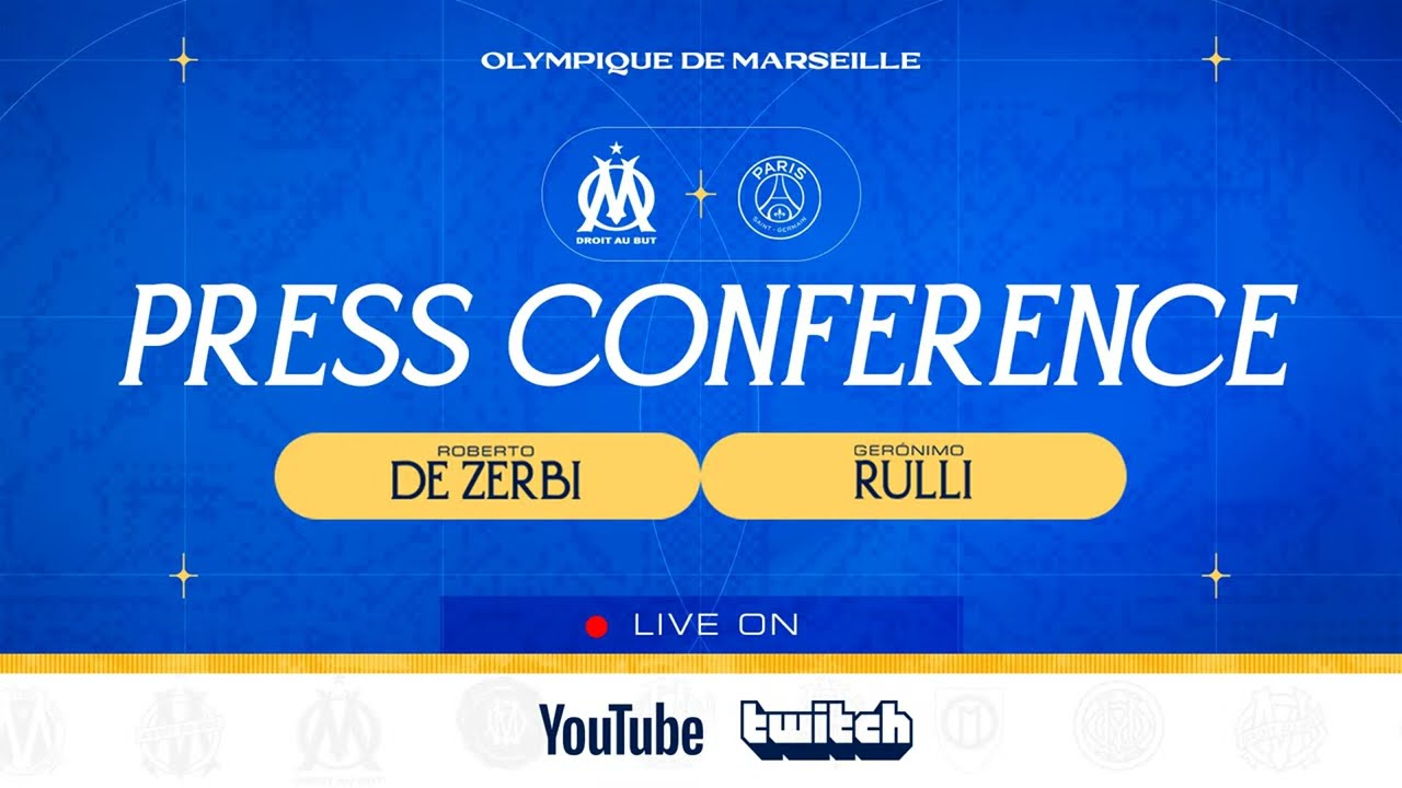 🎙️ Revivez en direct la conférence de presse de Roberto De Zerbi et Geronimo Rulli avant 