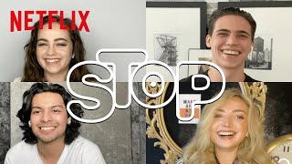 Elenco de Cobra Kai joga o meu Stop! | Netflix Brasil