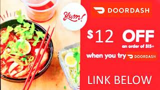 Doordash Promo code 12$ off October 2019
