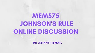 MEM575 Topic 7 Online Discussion 3 machines Johnson's Rule