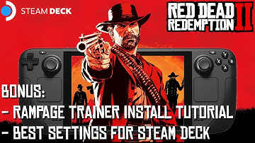 QUACK Red Dead Redemption 2 Steam Deck | Rampage Trainer Install Tutorial #steamdeck #quack
