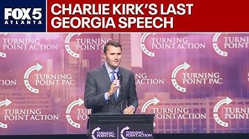 Charlie Kirk’s final fiery speech in Georgia at Trump rally | FOX 5 News