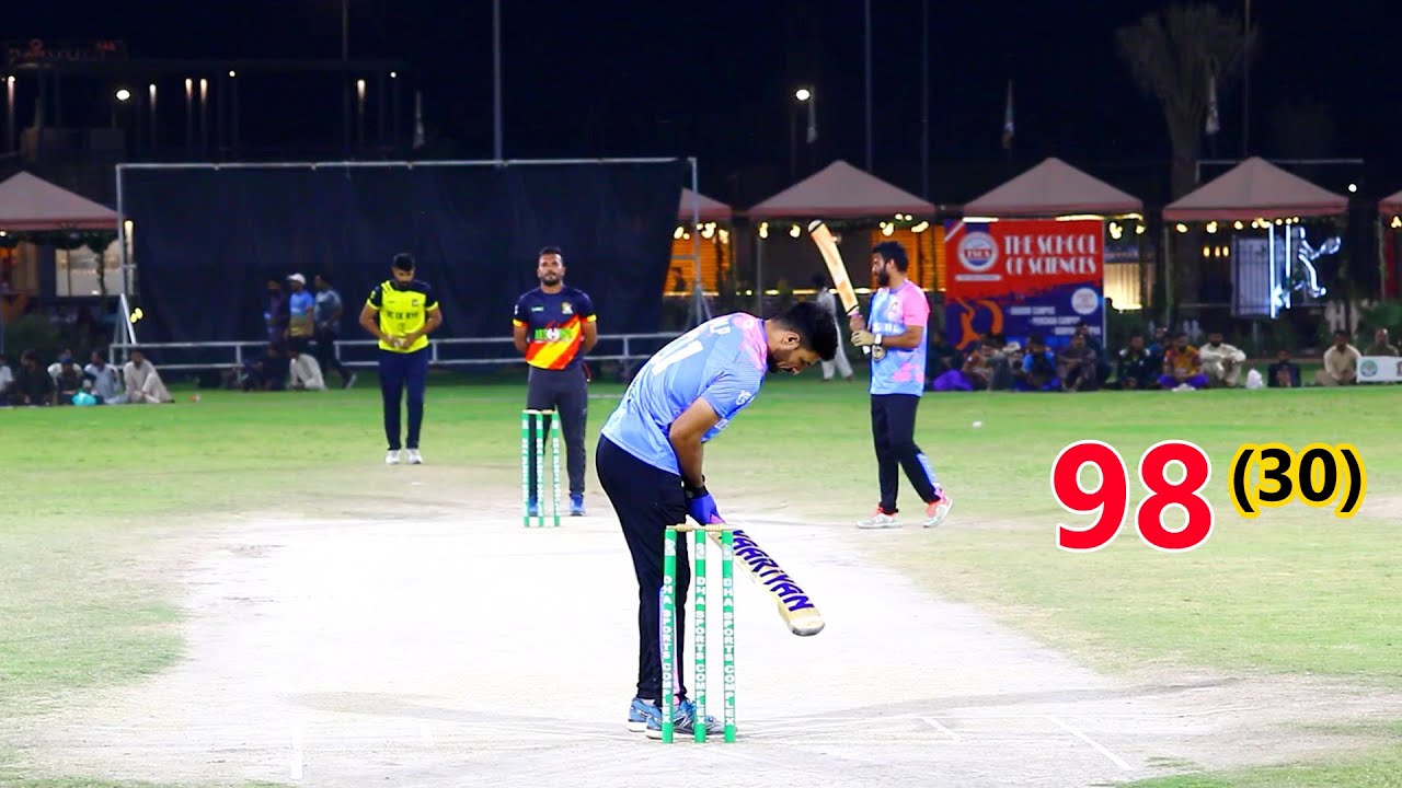 98 Runs Need 30 Ball Unbelievable Match In Cricket Tape Ball - YouTube