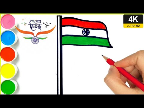 #indianflagdrawing || How to draw an Indian flag || Independence Day Special flag drawing ||