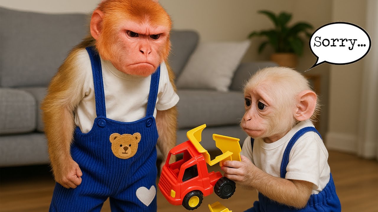 Lucky got angry and kicked Sunny out of the house because Sunny broke her toy