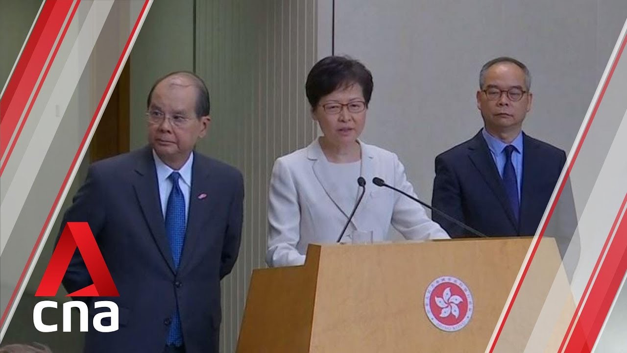 Singapore news It was my government's decision to withdraw extradition Bill: Carrie Lam