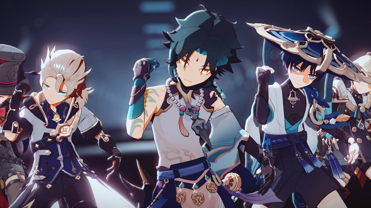 【Genshin Impact 原神 MMD】BAD【7 boys】