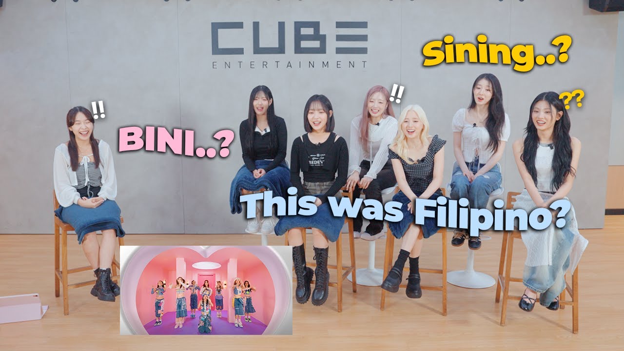 Корейские айдолы слушают популярные филиппинские песни 2024 года! (при участии LIGHTSUM)