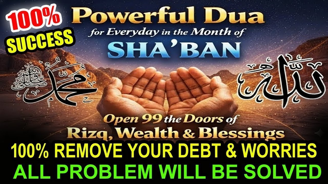 Powerful Dua for EveryDay in the Month of Rajab | Open 99 the Doors of Rizq, Wealth & Blessings