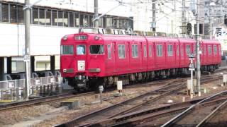名鉄6000系6006F (名鉄杯系統板付) 金山駅発車