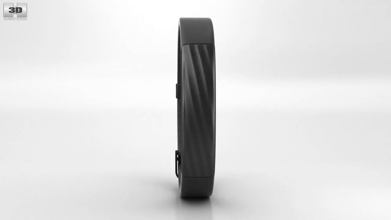 Jawbone UP3 Black Twist 3D model by 3DModels.org