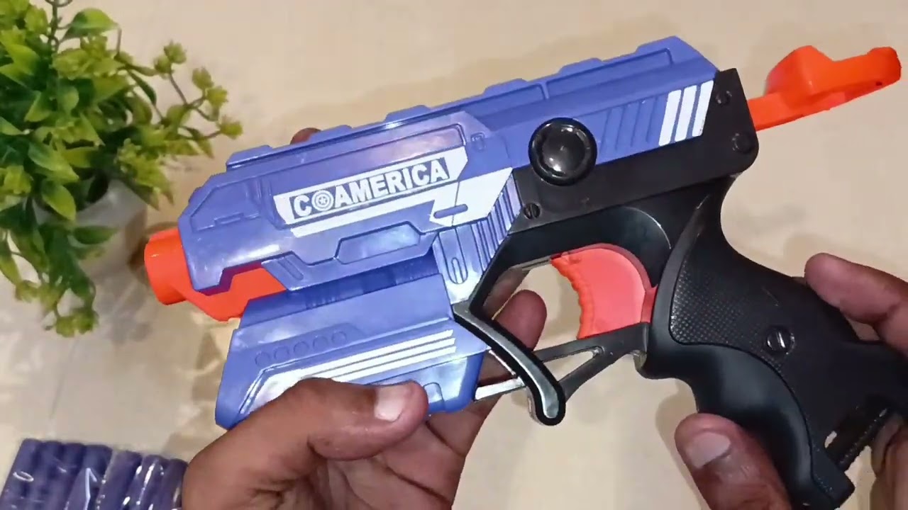 Blaze storm soft bullet gun toy unboxing and testing| bullet gun toy and soft gun toy|toywala