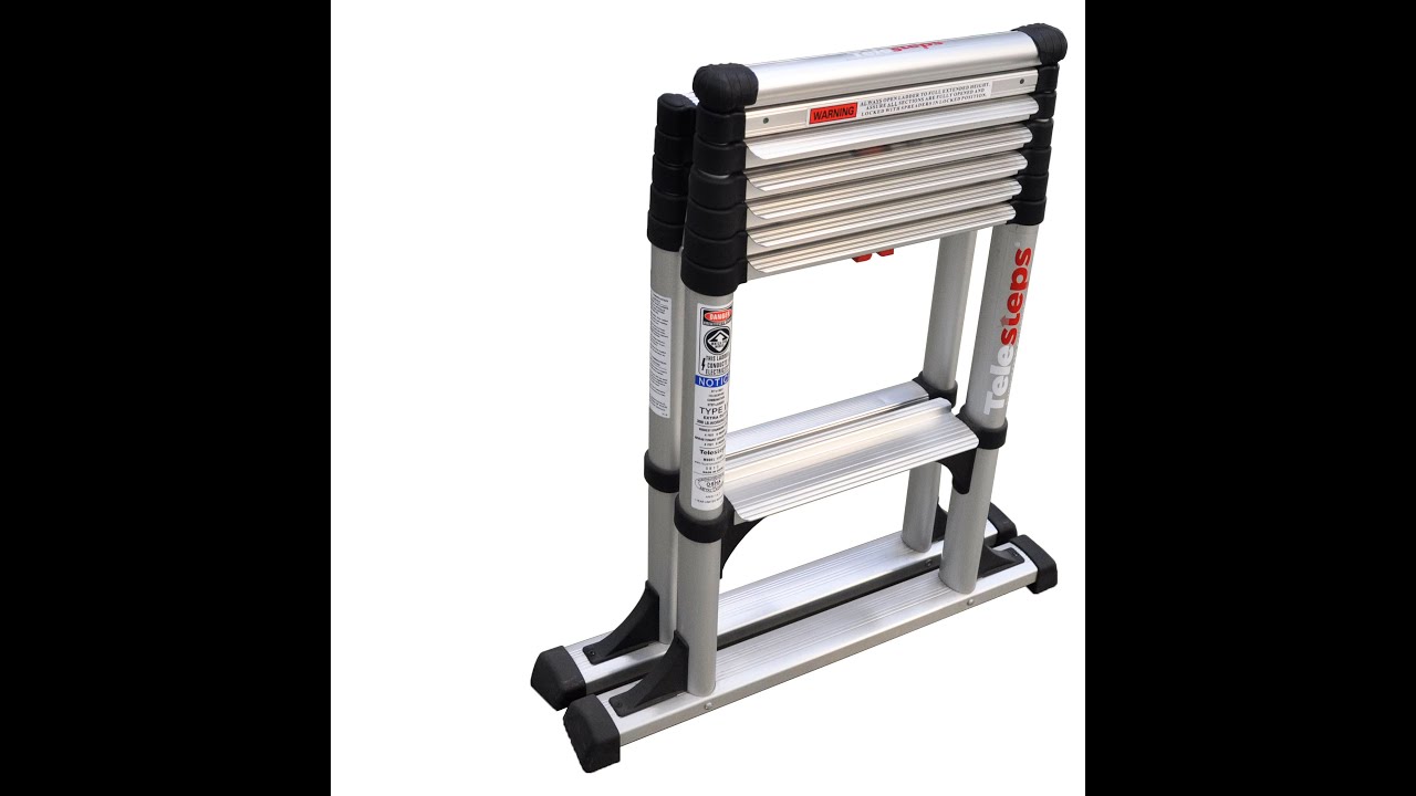 12ES Telesteps - 8FT TELESCOPING STEPLADDER W/ 12FT REACH
