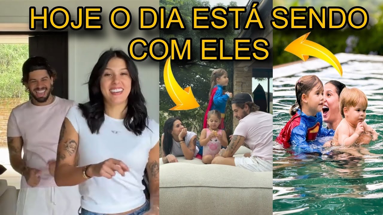 🚨 AGORA MESMO! ZÉ FELIPE, ANA CASTELA, MARIA ALICE, FLOFLO E JOSÉ LEONARDO JUNTINHOS NA PISCINA. 😍