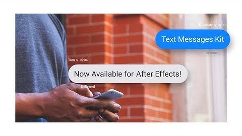 Text Messages Toolkit AFTER EFFECTS Template Videohive 33705232