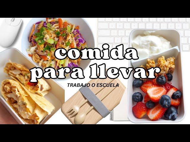 Comidas para Llevar (escuelas o trabajo)