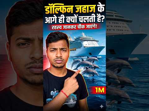 डॉल्फिन हमेशा जहाज के आगे आगे क्यों चलती है समुद्र में #shorts