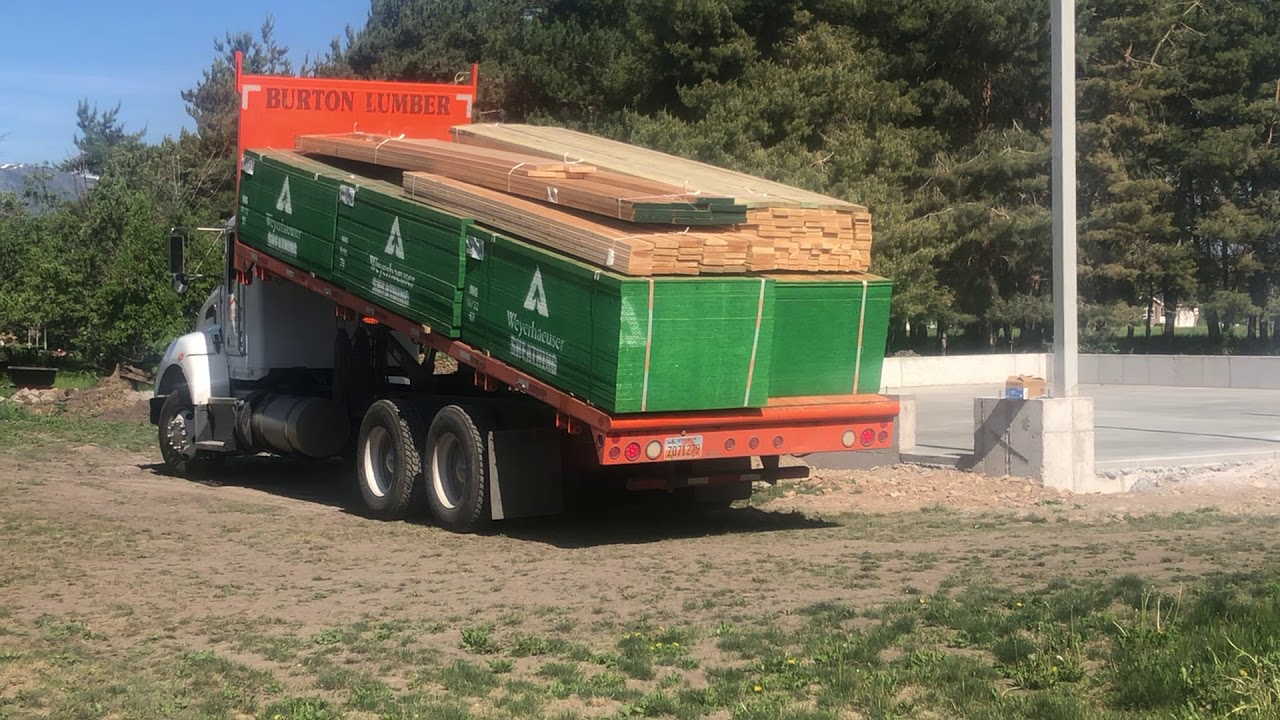 Framing lumber (for shed) delivery... YouTube